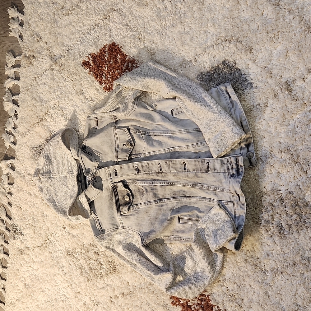 Vintage acid wash express denim jacket size large